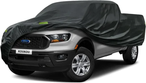 Vista 51 de Kaugung - Cubierta impermeable para camioneta, 7 capas resistentes, ajuste completo para Mitsubishi Raider 2006-2010, para todo clima, protección