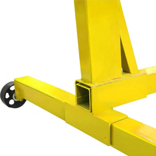 Vista 6 de YELLOW JACKET Soporte de motor, soporte de motor giratorio de 360 grados con brazos ajustables, ruedas giratorias, polipasto de reparación de motor