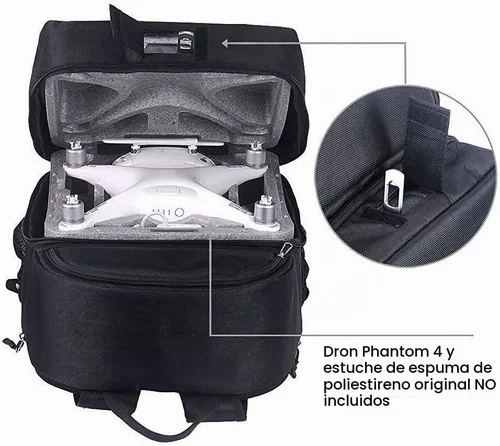 Vista 4 de Smatree Mochila rígida para DJI Phantom 4/4 Pro