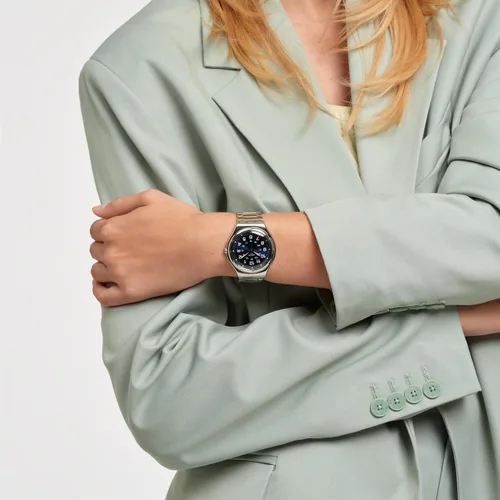 Vista 2 de Swatch I Big Classic Unisex Watch Casual Plastic Blue Quartz Waterproof Blue Boat