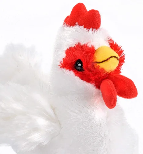 Vista 2 de Wild Republic - Peluche de gallina, regalos para niños, colección Hug'Ems, 7 pulgadas