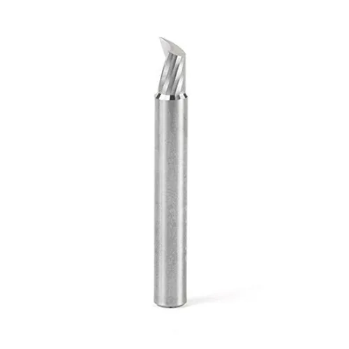Vista 11 de Amana Tool - 51645 Carburo sólido CNC espiral 'O' sola flauta, corte de plástico 1/2 diámetro x 1