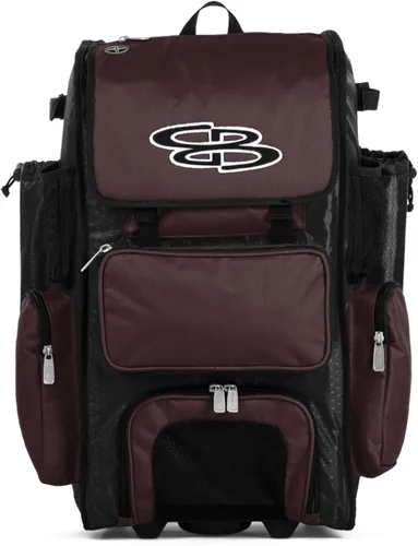 Vista 105 de Boombah Rolling Superpack - Bolsa para equipo de béisbol/sóftbol, varios colores, mango telescópico y capacidad para 4 murciélagos, versión