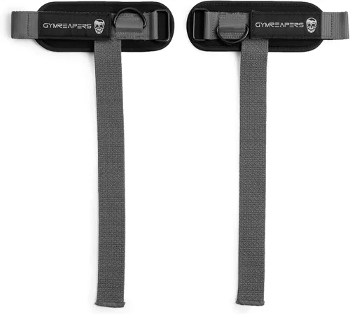 Vista 9 de Gymreapers Correas de elevación GripLink: correas de muñeca resistentes con anillo en D con cuentas de agarre de silicona antideslizantes, soporte