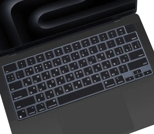 Vista 8 de Funda de teclado de silicona árabe compatible con Apple MacBook Neo 13 A3404 de 13 pulgadas con chip A18 Pro, MacBook Neo de 13 pulgadas, protector