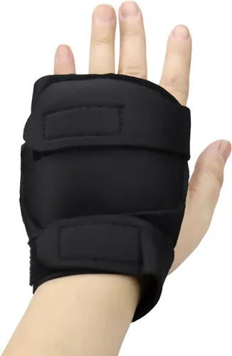 Vista 2 de 1 par de guantes con peso para temblores, utensilios con peso de mano que proporcionan estabilidad de la mano, guantes de escritura