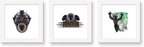 Vista 7 de Trends International Gallery Pops Marvel - Pantera Negra - Máscara de arte de pared (paquete de 3)