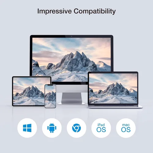 Vista 7 de EZCast Transmisor y receptor HDMI inalámbrico, 4K 30Hz, funciona con todos los televisores (inteligentes y no inteligentes), duplicación de pantalla
