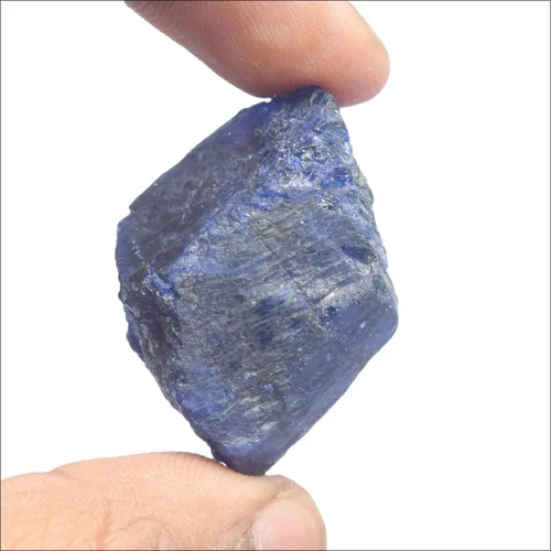 Vista 2 de GEMHUB Piedra preciosa de zafiro azul natural Zafiro en bruto sin tratar 109.00 Ct. Certificado Cristal curativo natural.., Gema, azul