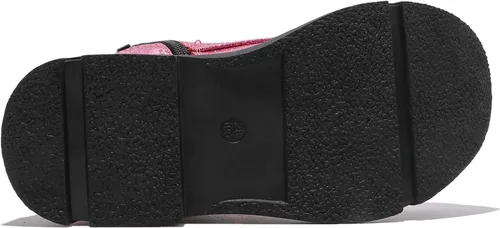 Vista 8 de DADAWEN Botas de tobillo con purpurina para niños y niñas, zapatos de combate impermeables con cremallera lateral para niños pequeños, niños grandes