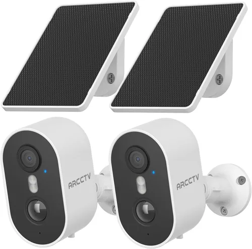 Vista 9 de ARCCTV Cámara de seguridad solar inalámbrica al aire libre 4MP Cámara WiFi con energía solar