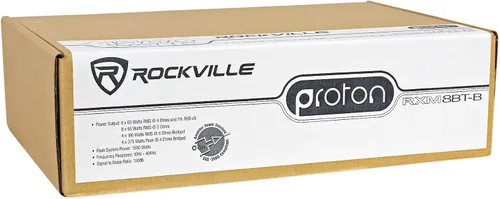 Vista 7 de Amplificador estéreo RockvilIe RXM8BTB de 8 canales y 1500 vatios Bluetooth para coche
