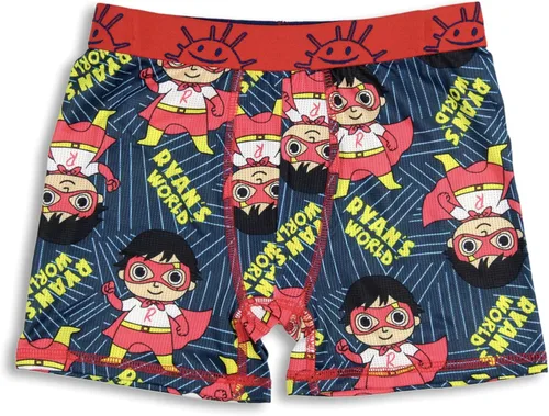 Vista 3 de Ryans World Boys Combo Panda Red Titan Gus The Gummy Gator Character 3 Pack Athletic Boxer Briefs
