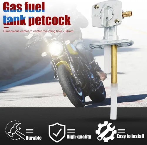 Vista 4 de Interruptor de válvula de gasolina compatible con Yamaha BW200 BW200E BW80 FZR600 FZR600R PW80 RT100 TTR125 WR250F WR250W WR250Z WR400F WR426F