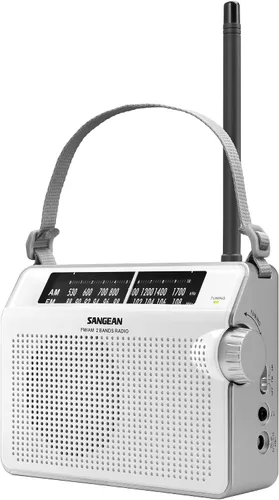 Vista 5 de Sangean PR-D6BU AM/FM Compact Analógica Portátil Radio, Azul