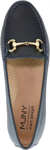 Vista 4 de Mocasines de cuero genuino con hebilla para mujer