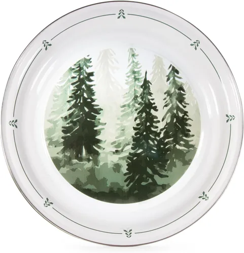 Vista 8 de Golden Rabbit Enamelware - Bandeja grande para servir, 20 pulgadas, casa de cangrejo