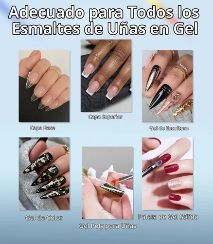 Vista 6 de Easkep Luz UV de 120 W para uñas – Lámpara de uñas UV con guantes Kit de lámpara de secado de uñas para uñas de gel profesional para el hogar