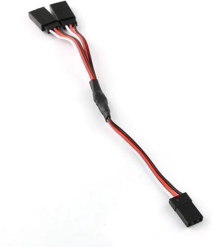 Vista 3 de E-outstanding Cable de extensión de servo enchufe de 5.906 in estilo Y de 3 pines Servo Cable de extensión para RC Avión JR Futaba Servo Accesorios