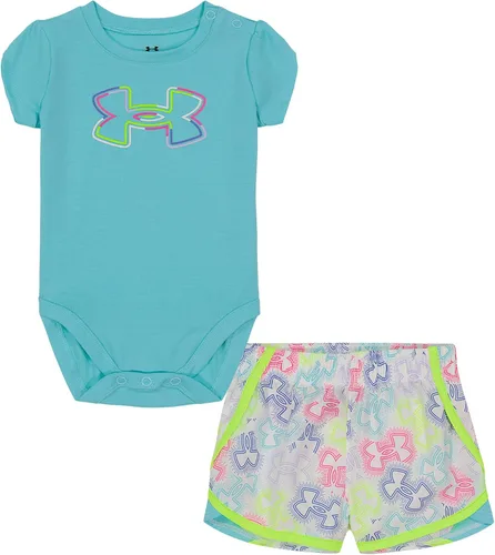 Vista 17 de Under Armour baby-girls Short Sleeve Shirt and Shorts Set, Durable Stretch and Lightweight