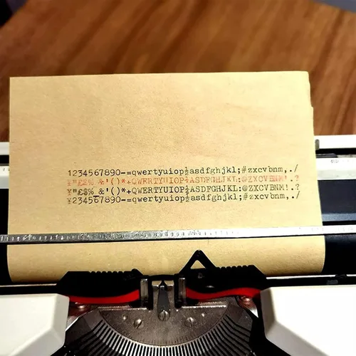 Vista 6 de Máquina de escribir a la antigua, clásica nostalgia portátil retro máquina de escribir manual, perfecta para escribir novelas en cualquier lugar