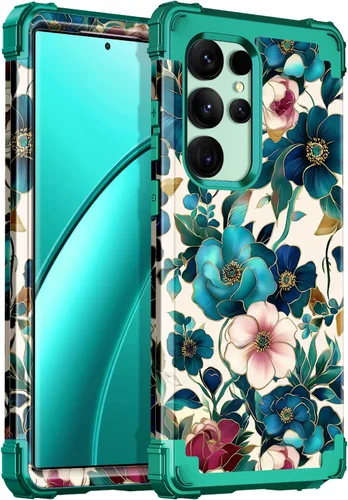 Vista 89 de Casetego Funda para Galaxy A16 5G, que brilla en la oscuridad, tres capas, resistente, a prueba de golpes, protección completa, policarbonato duro