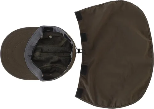 Vista 6 de Connectyle Gorra de protección solar UV para hombre, gorra de senderismo con solapa para el cuello, sombrero de pesca