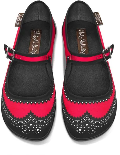Vista 20 de Hot Chocolate Design Nostalgic - Zapatos planos con correa de hebilla para Cereza