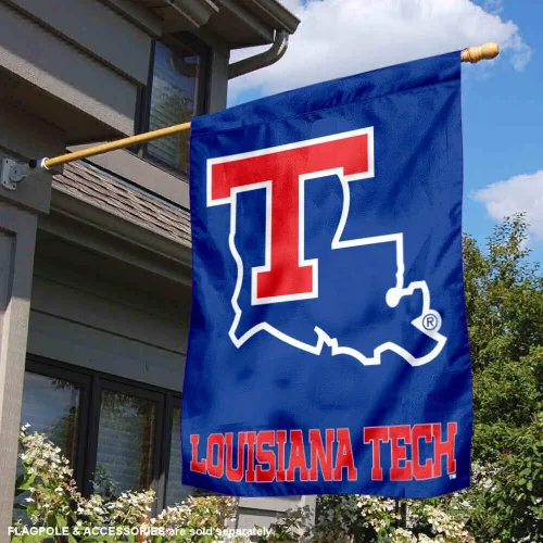 Vista 2 de Bandera de Louisiana Tech Bulldogs House