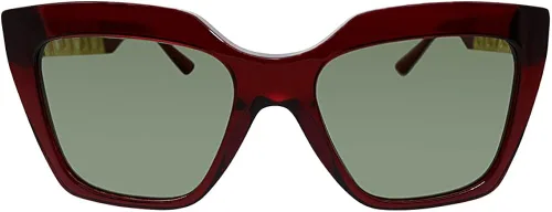 Vista 2 de Versace VE 4418 3882 - Lentes de sol cuadrados de plástico rojo transparente