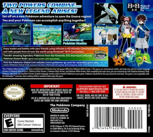 Vista 2 de Pokémon Black Version 2 (Renewed)