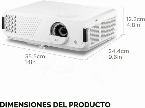 Vista 7 de ViewSonic Proyector PX701-4K UHD, 3200 lúmenes, 240Hz HDR, Auto Keystone