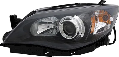 Vista 8 de Para Subaru Impreza Faros Lámparas 2008 2009 2010 2011 Juego halógeno negro para el lado del conductor y del pasajero