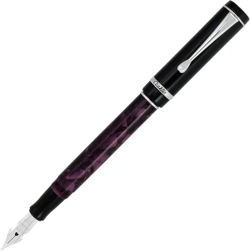 Vista 32 de Conklin Duragraph Pluma estilográfica Abalone Nights - Punta mediana, elegante instrumento de escritura con exquisito acabado de abulón