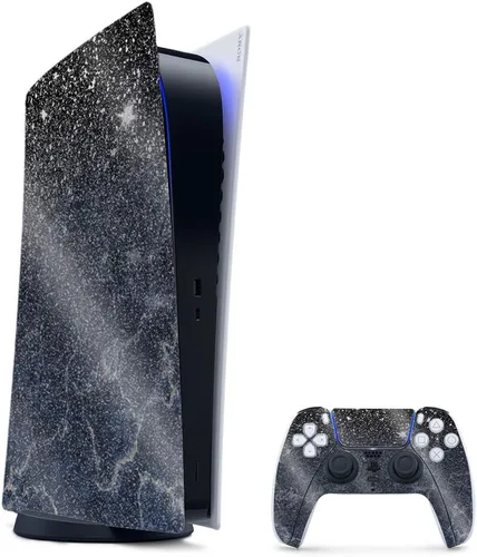 Vista 19 de MightySkins - Skin para juegos con purpurina brillante para PS5 y PlayStation 5, ágata amatista, acabado duradero con purpurina de alto brillo