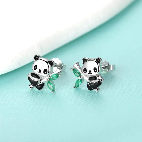 Vista 4 de AxolotlFoxPandaUnicornHorseDog Earrings 925 Sterling Silver Hypoallergenic Animal Stud Earrings Jewelry Gifts for Girls Kids Women