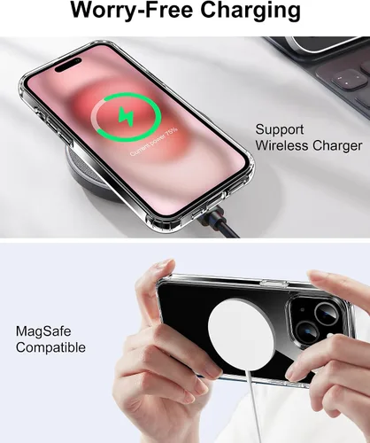 Vista 146 de HOOMIL Funda para iPhone 7 Plus/iPhone 8 Plus de 5.5 Pulgadas, sin amarillamiento, protección contra caídas, cubierta trasera dura transparente