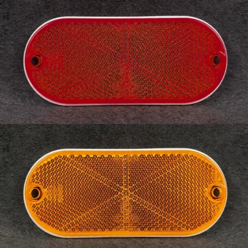 Vista 6 de BESULEN Reflectores ovalados para automóvil, 10 calcomanías reflectantes para ruedas automotrices, reflectores de seguridad autoadhesivos