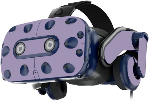 Vista 8 de MightySkins Skin compatible con los auriculares HTC VIVE Pro VR - Azul claro sólido Funda protectora de vinilo duradera y única Fácil de Azul