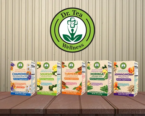 Vista 6 de Dr. Tea Wellness Ashwagandha Tea con sabor a melocotón - 20 bolsas de té