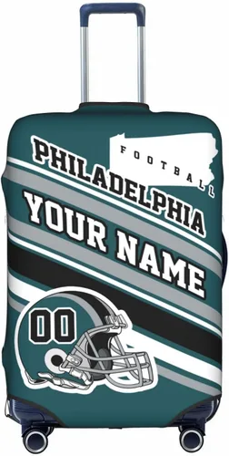 Vista 28 de Fundas de equipaje personalizadas con nombre y número, funda de maleta lavable elástica personalizada para equipaje, Arizona, Fútbol