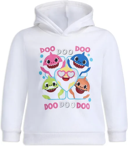 Vista 2 de Nickelodeon Baby Shark - Conjunto de sudadera con capucha y pantalones para niñas pequeñas