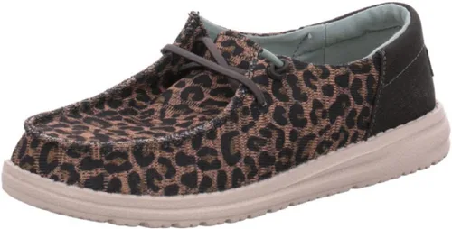 Vista 8 de Hey Dude Wendy Chambray - Zapatos para mujer, mocasines con cordones para mujer, cómodos y ligeros Aurora Blanco 2