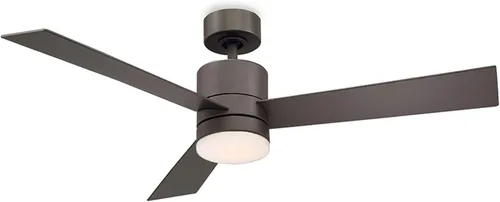 Vista 15 de Modern Forms Axis - Ventilador de techo inteligente de 3 aspas para interior y exterior, 44 pulgadas, titanio con kit de luz LED de 3000K y control