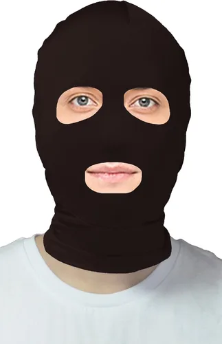 Vista 16 de VSVO Máscara de capucha Zentai con ojos abiertos y boca