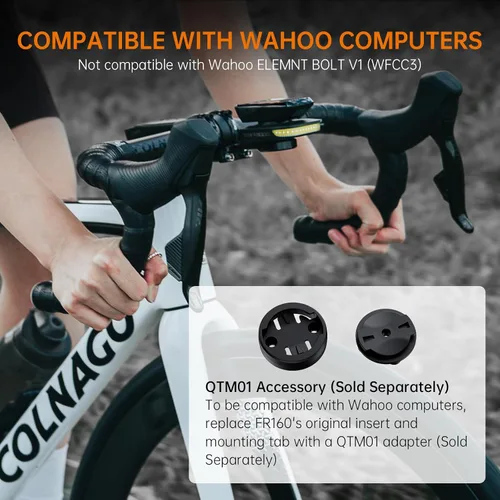 Vista 3 de RAVEMEN FR300/ FR160 Compatible with Garmin Bike Computer