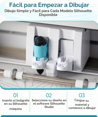 Vista 6 de Silhouette - Juego de bolígrafos de boceto, 8 colores básicos para cameo
