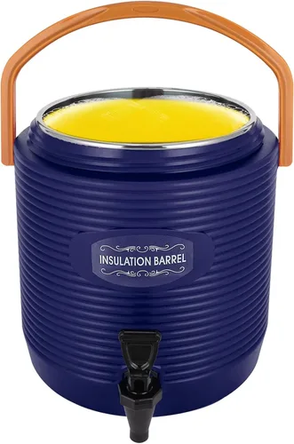 Vista 14 de Dispensador de bebidas aislado, dispensador de bebidas calientes de acero inoxidable de 2.11 galones con termómetro, dispensador de bebidas frías