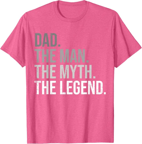 Vista 16 de Camiseta para hombre con texto en inglés "Dad The Man The Myth The Legend", Negro, S