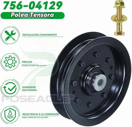 Vista 8 de 756-04129b Polea tensora 4.25 para Cub Cadet 50" RZT50 LTX1040 Decks